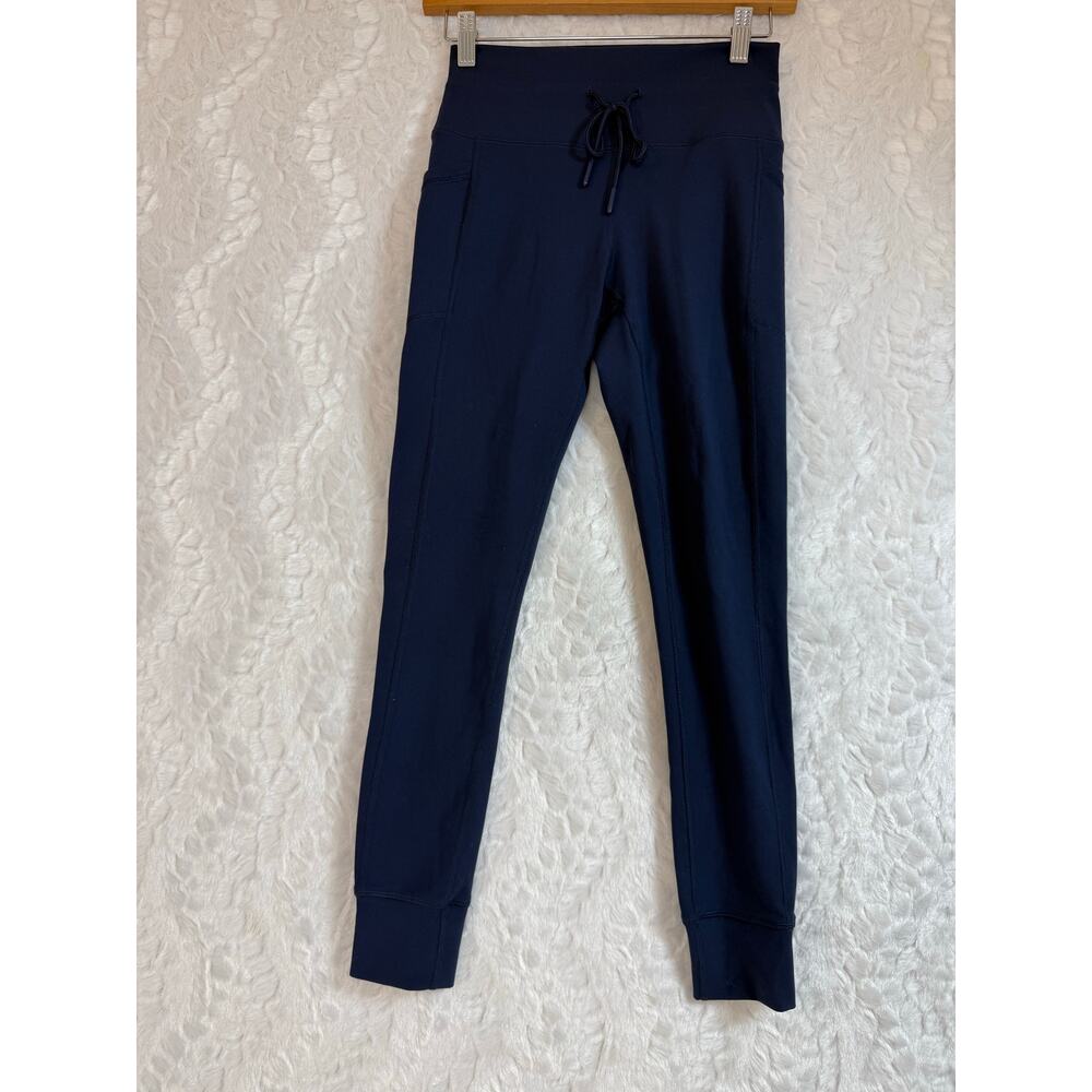 Spyder Active Legging Navy Blue Joggers Side Pockets Drawstring Women’s XS